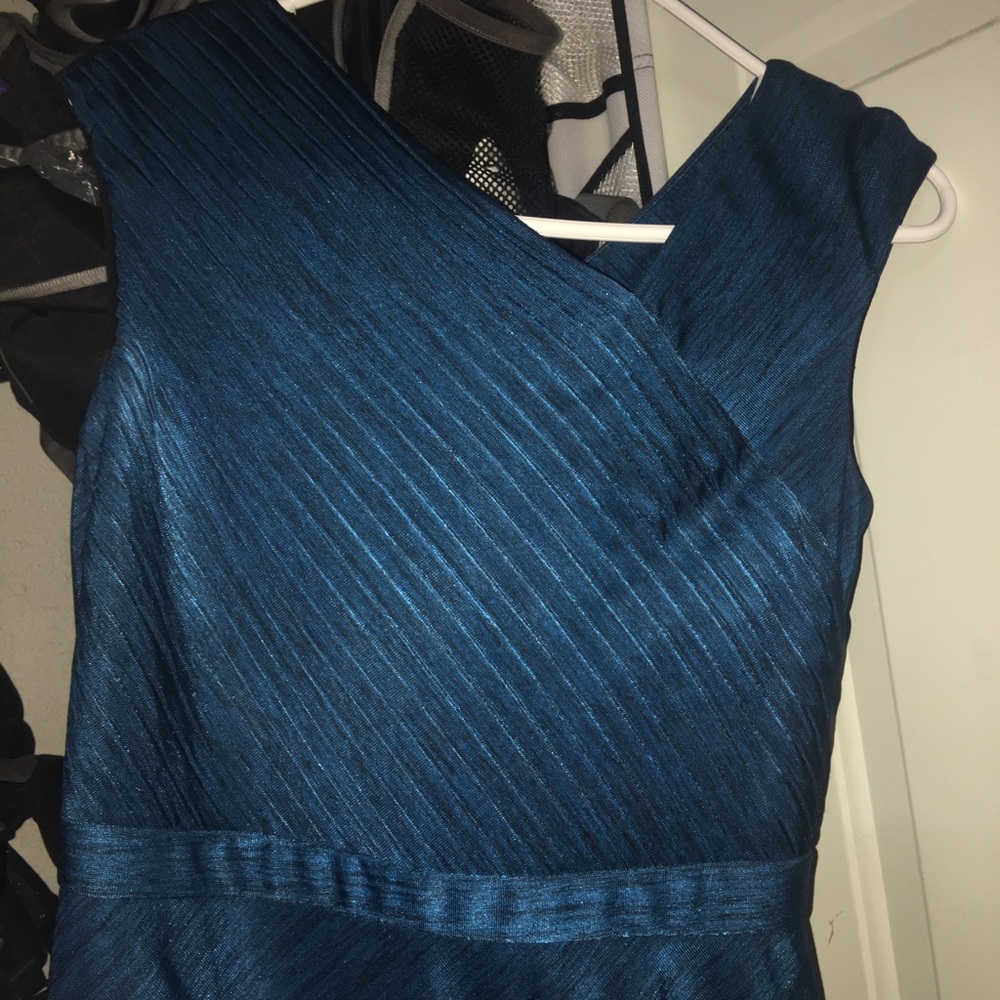 Kay Unger teal dress 8